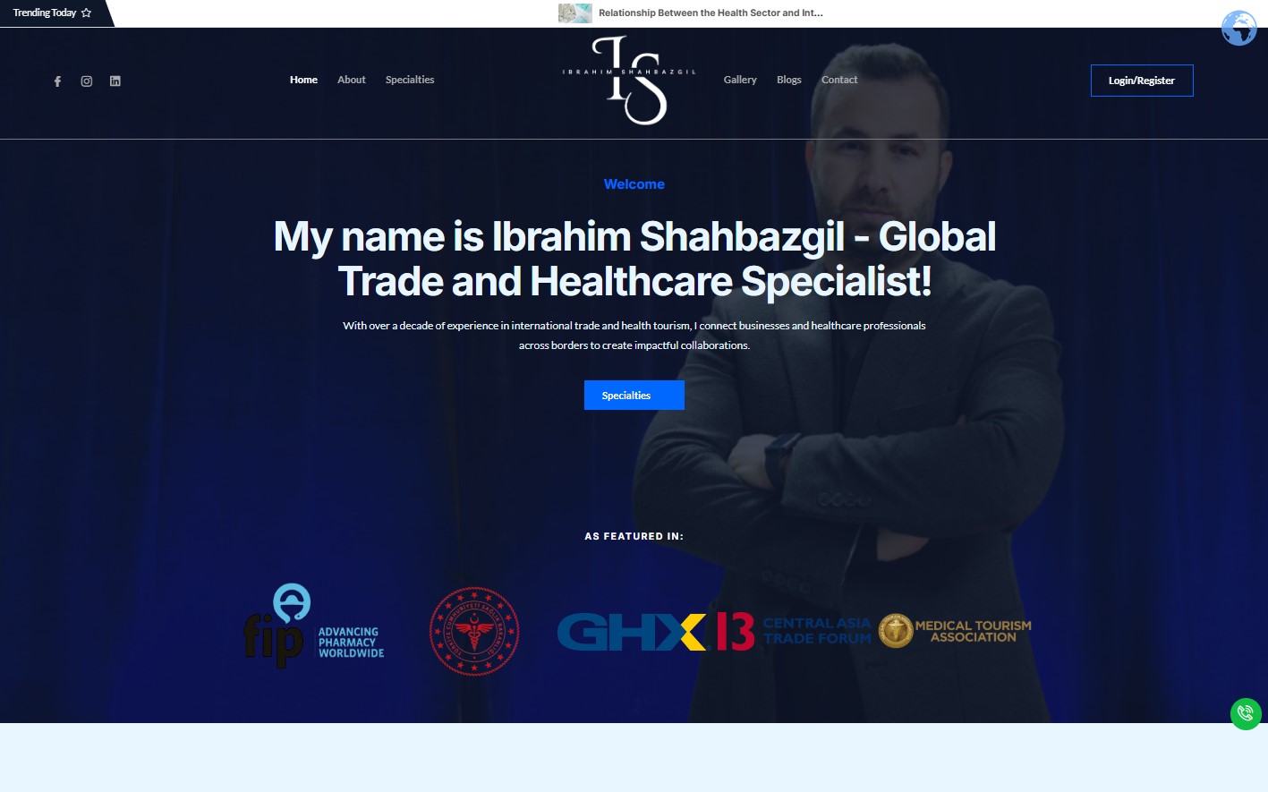 Ibrahim Shahbazgil, a global trade and healthcare specialist